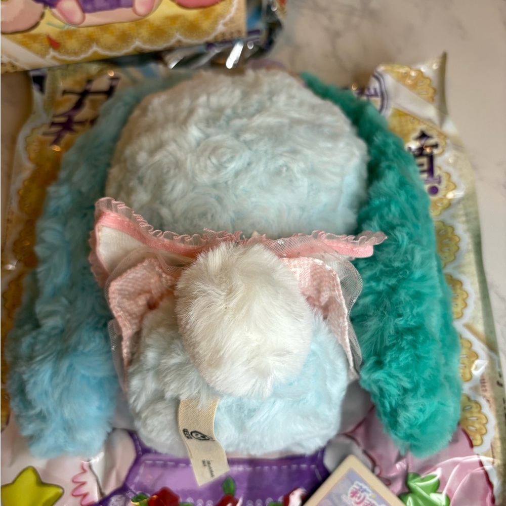 Baby Three Lily Rabbit V4 CONFIRMED Blue and Turquoise Bunny - Picture 3 of 9